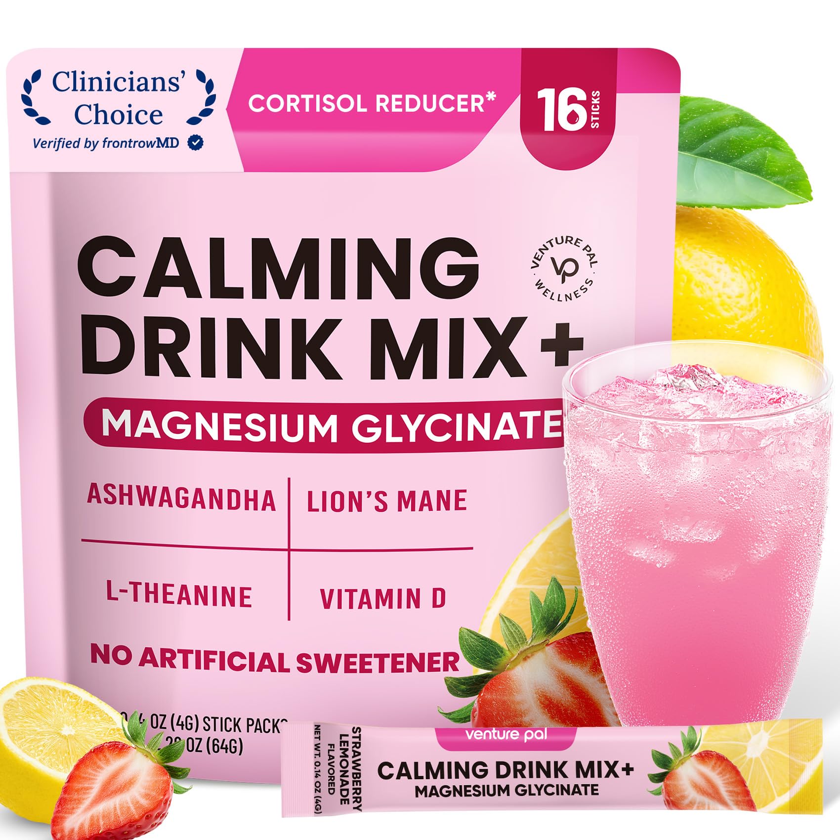 Venture Pal Calm Drink Mix bottle ready for on the go relaxation