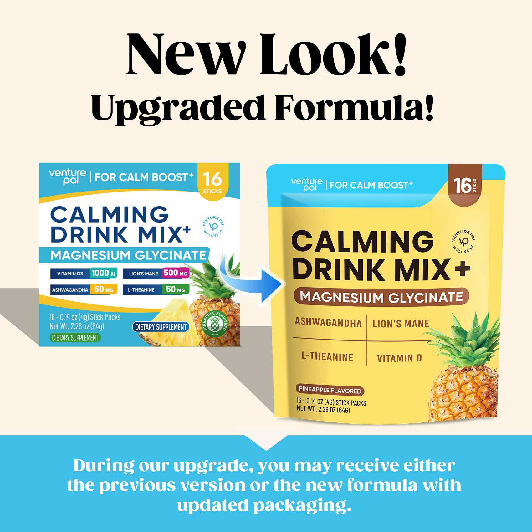 Full packaging highlighting vegan, gluten-free, and convenient mix.