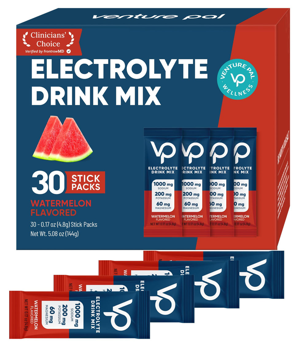 Venture Pal high-sodium electrolyte packet front view for quick hydration