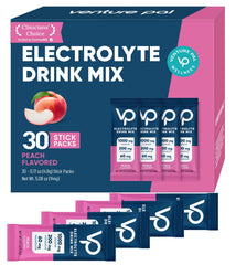 Venture Pal high-sodium packet bottle shown for on-the-go hydration during workouts