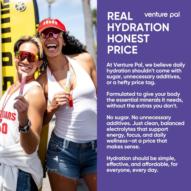 Venture Pal keto-friendly non-GMO vegan icons on packaging