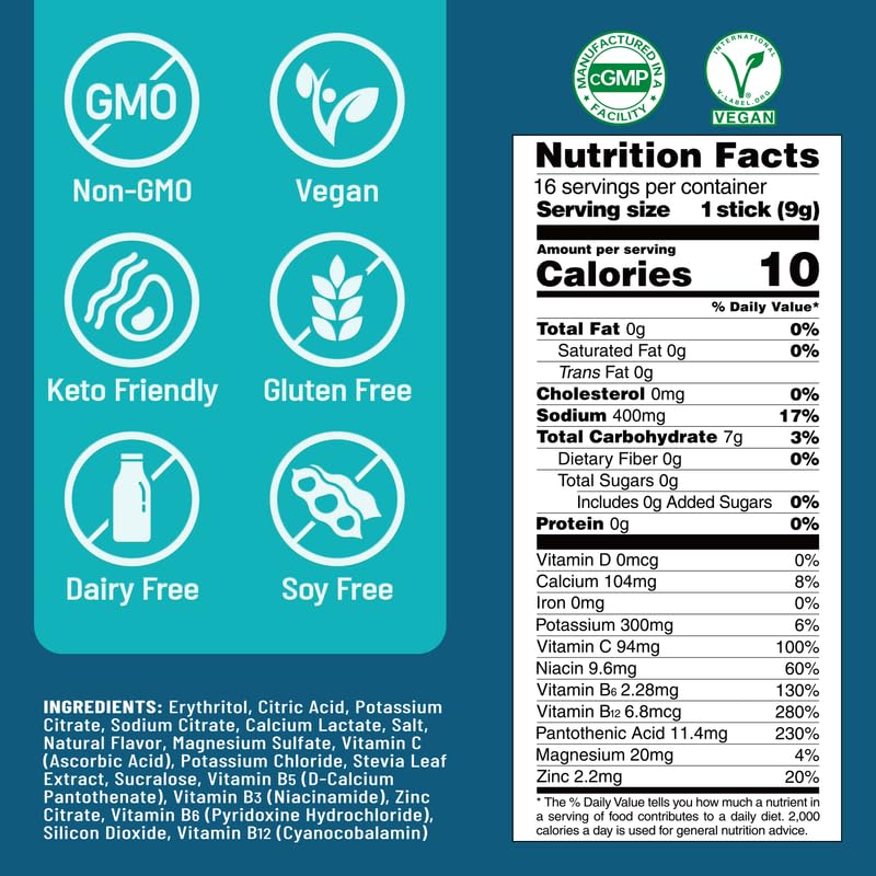 Venture Pal keto-friendly non-GMO electrolyte powder suitable for keto lifestyles.