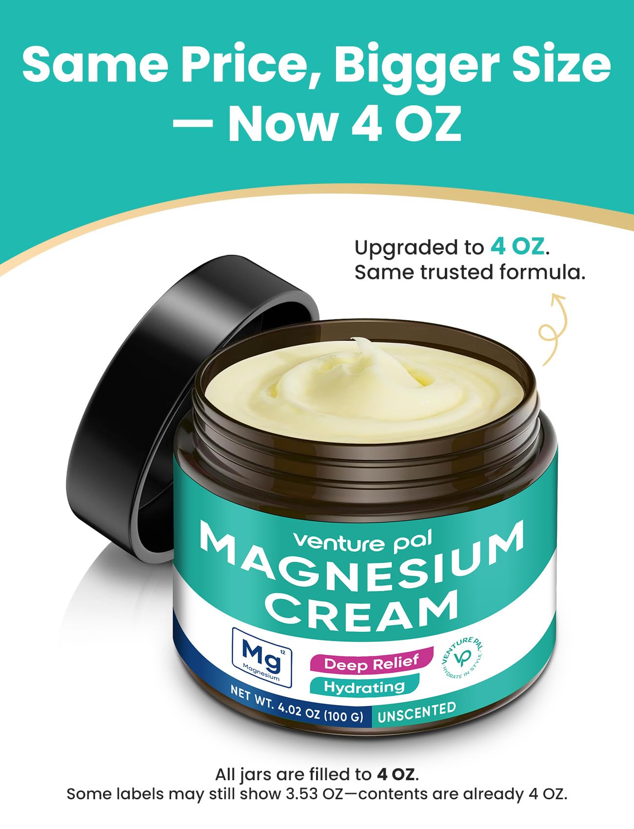 Venture Pal magnesium lotion safe for kids, suitable for family use.