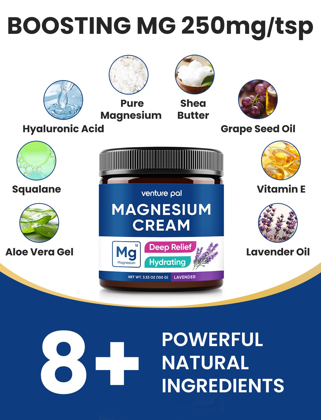 Venture Pal magnesium lotion coconut oil ingredient spotlight emphasizes nourishing hydration