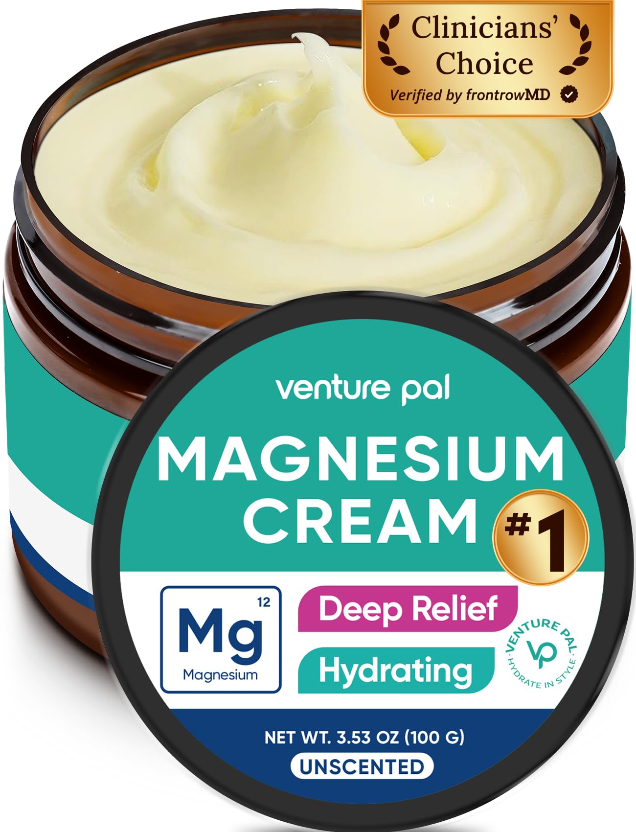 Venture Pal Magnesium Lotion pump bottle ready for daily relaxation and hydration.