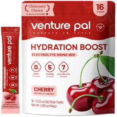 Venture Pal Sugar Free Electrolyte Packets packaging for clean, portable hydration.