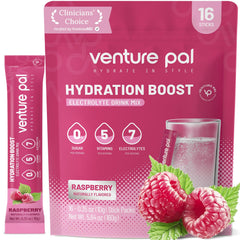 Venture Pal Sugar Free Electrolytes Powder Stick front view for quick, sugar-free hydration.