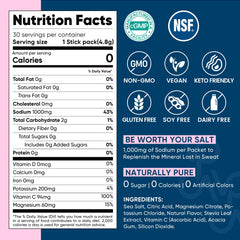 Venture Pal sugar-free formula label highlighting zero calories and vegan-friendly.