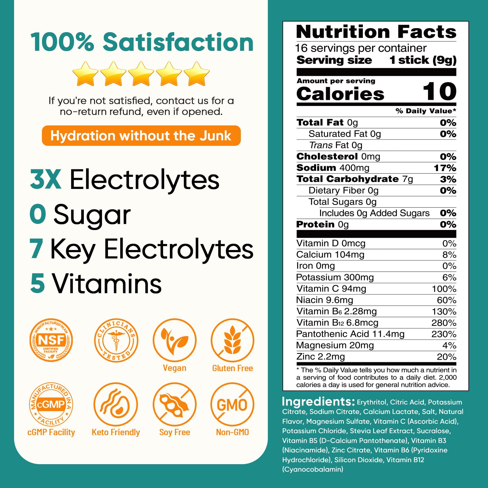 Venture Pal travel-ready electrolyte packets tucked into a bag