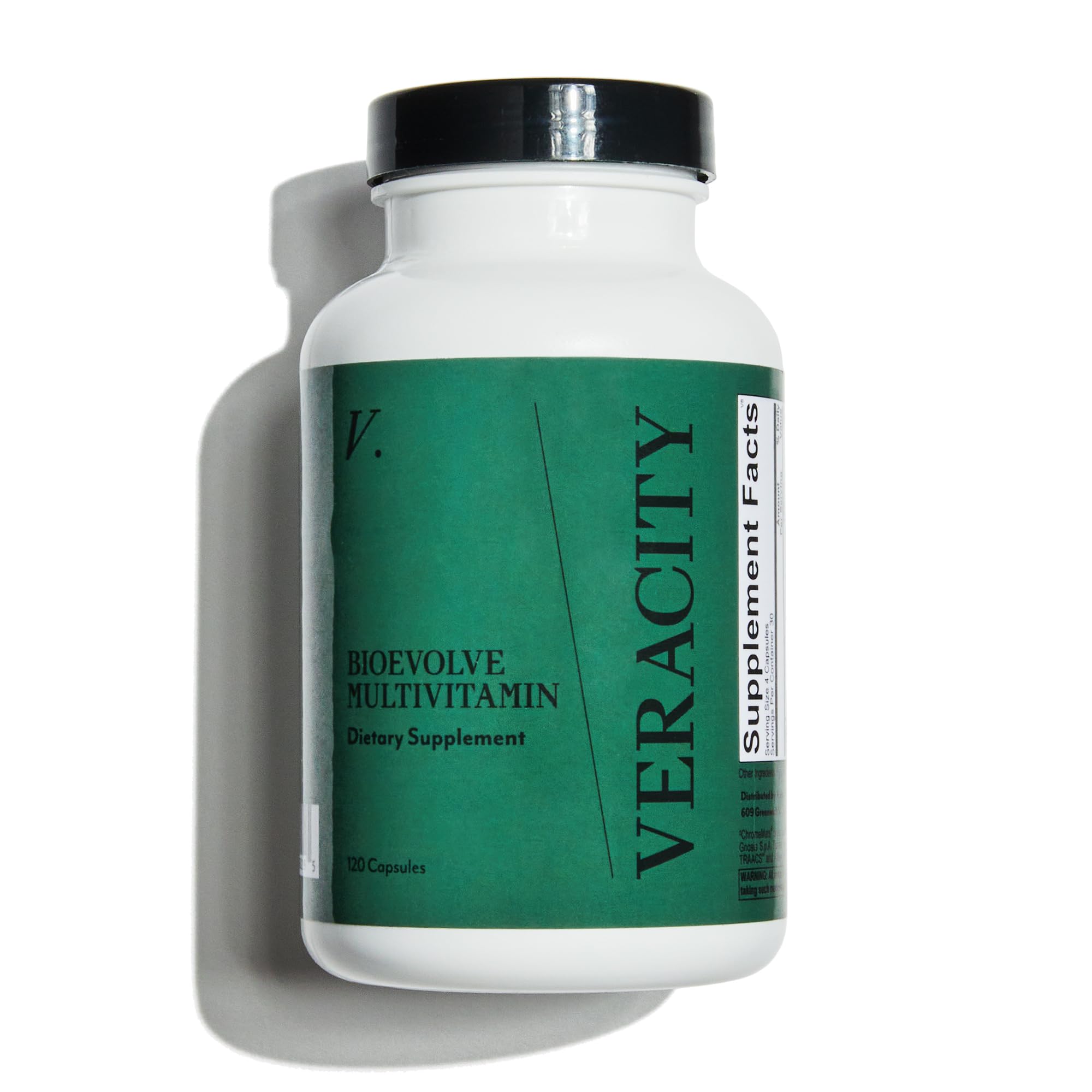 Veracity Selfcare Metabolic Multivitamin bottle supports daily energy and immune health.