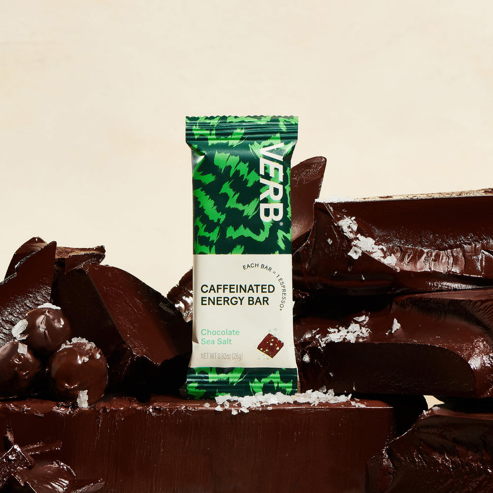 Verb Energy Bar ingredients display gluten-free oats and peanut butter for clean fuel.