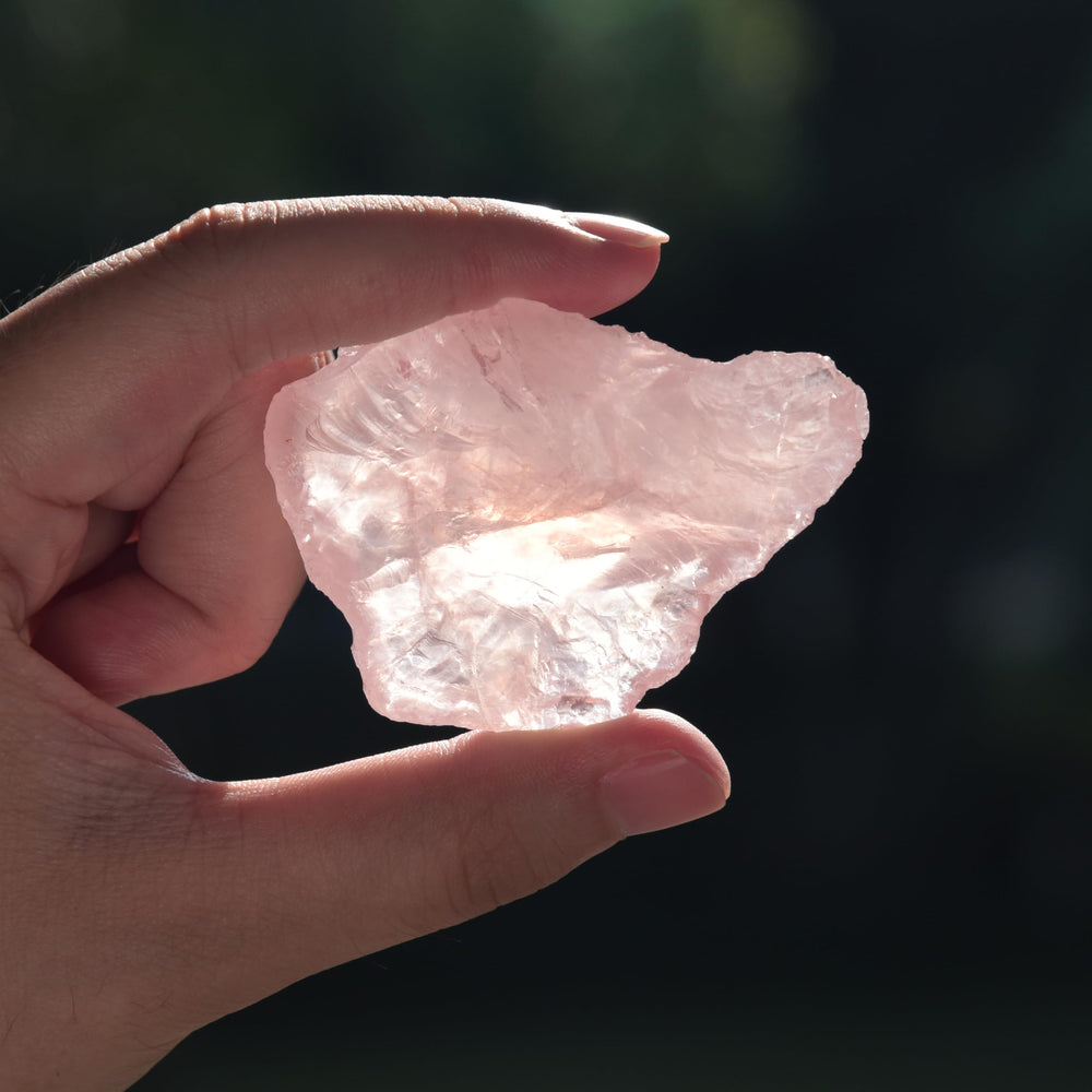Verdalith rose quartz raw stone suitable for crystal grids