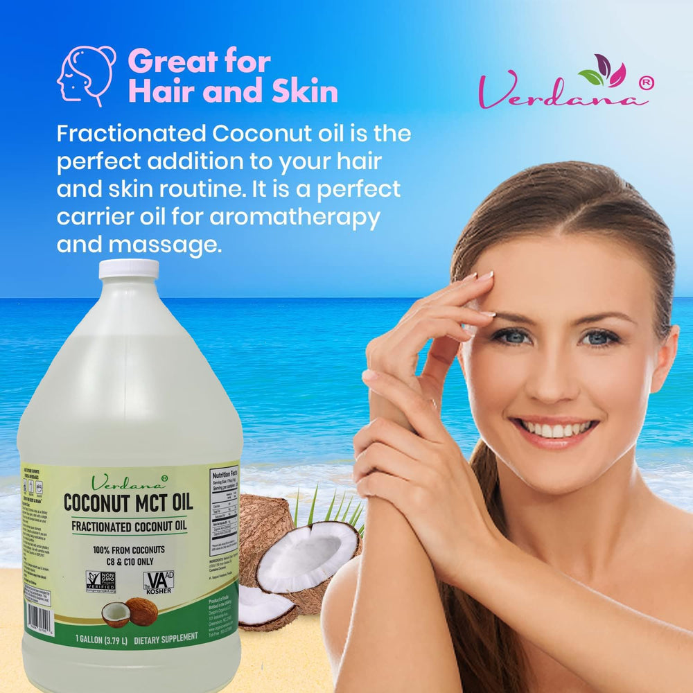 Verdana Coconut MCT Oil used in aromatherapy blends for skin and scent.