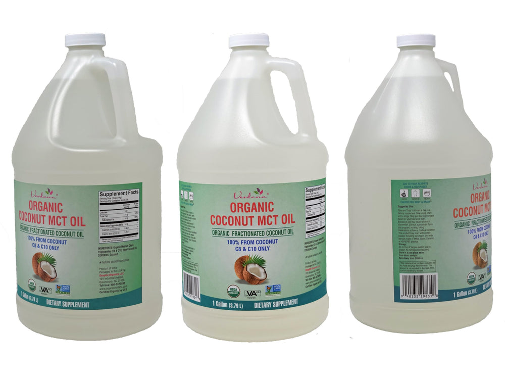 Verdana MCT oil fractionated clear liquid appears colorless and odorless for versatile recipes