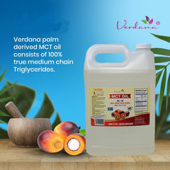 Verdana MCT Oil label detail showing C8/C10 triglycerides