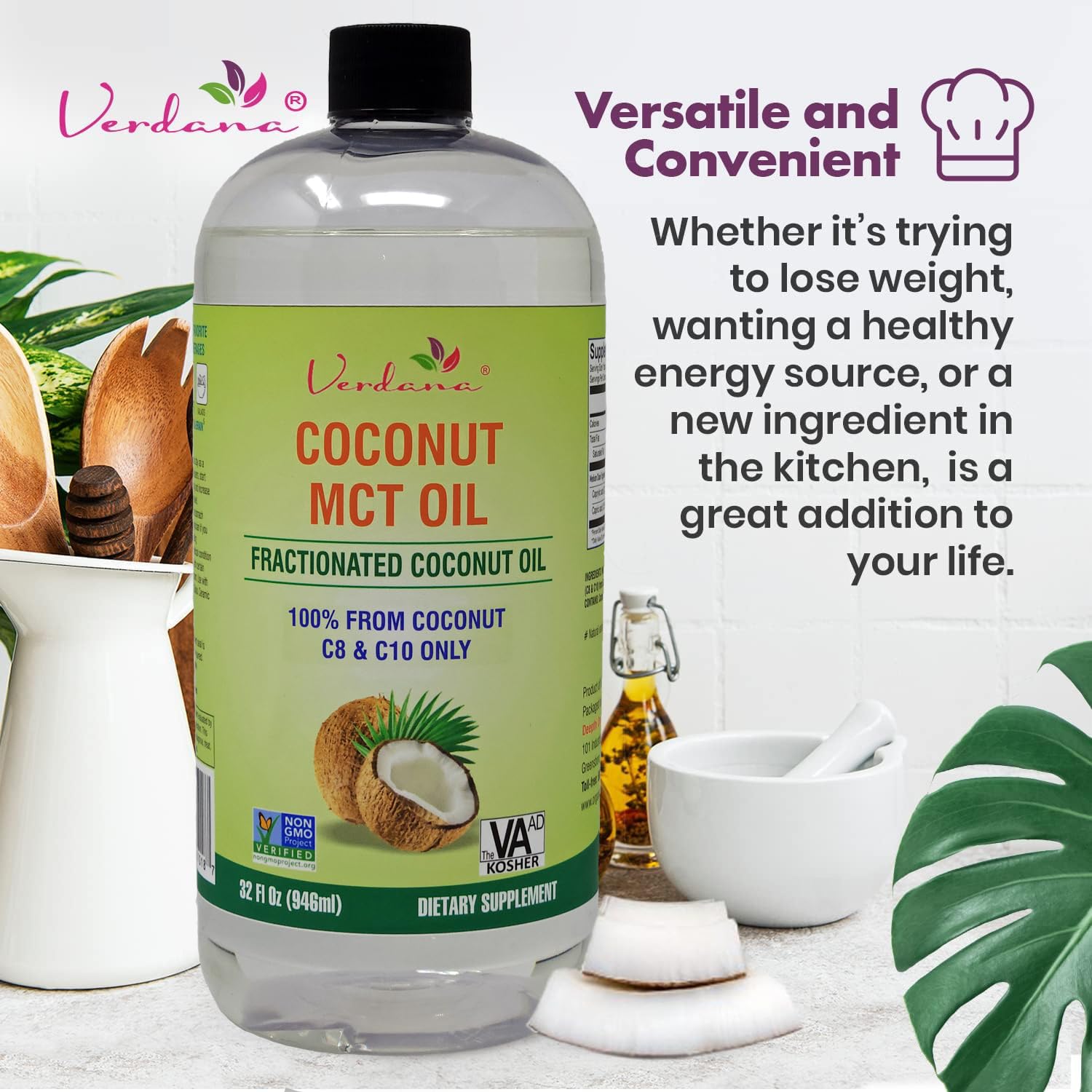 Massage-ready Verdana MCT Oil for smooth skin absorption.