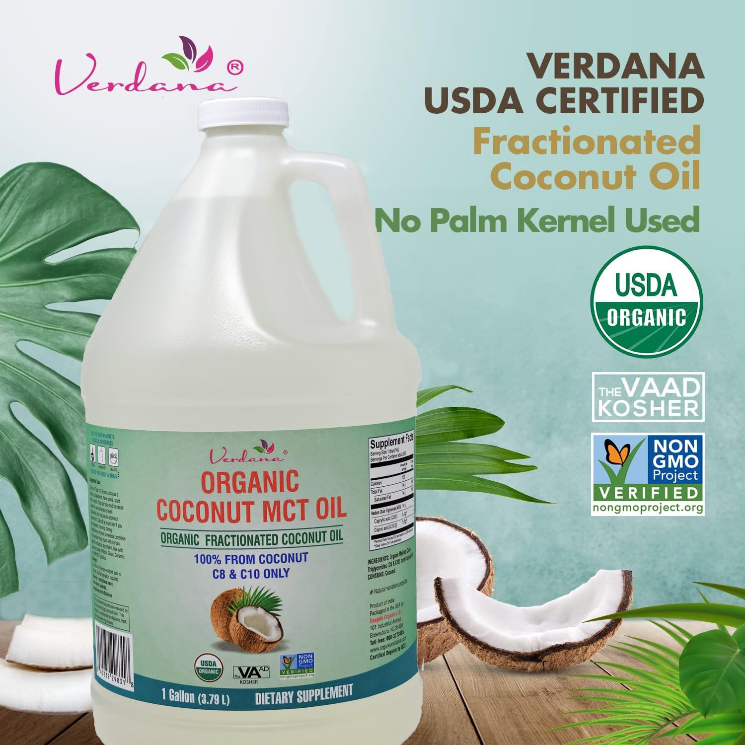 Verdana MCT oil tamper-evident container emphasizes safety and freshness in bulk purchases