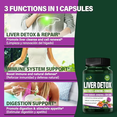 Verdeherb Berberine with Milk Thistle capsules ready for daily detox support.