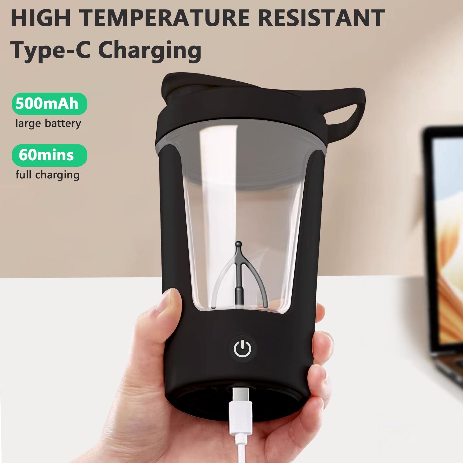 Wide-mouth design for easy cleaning and access