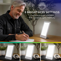 Verilux Lumi Plus adjustable brightness levels for personalized sessions