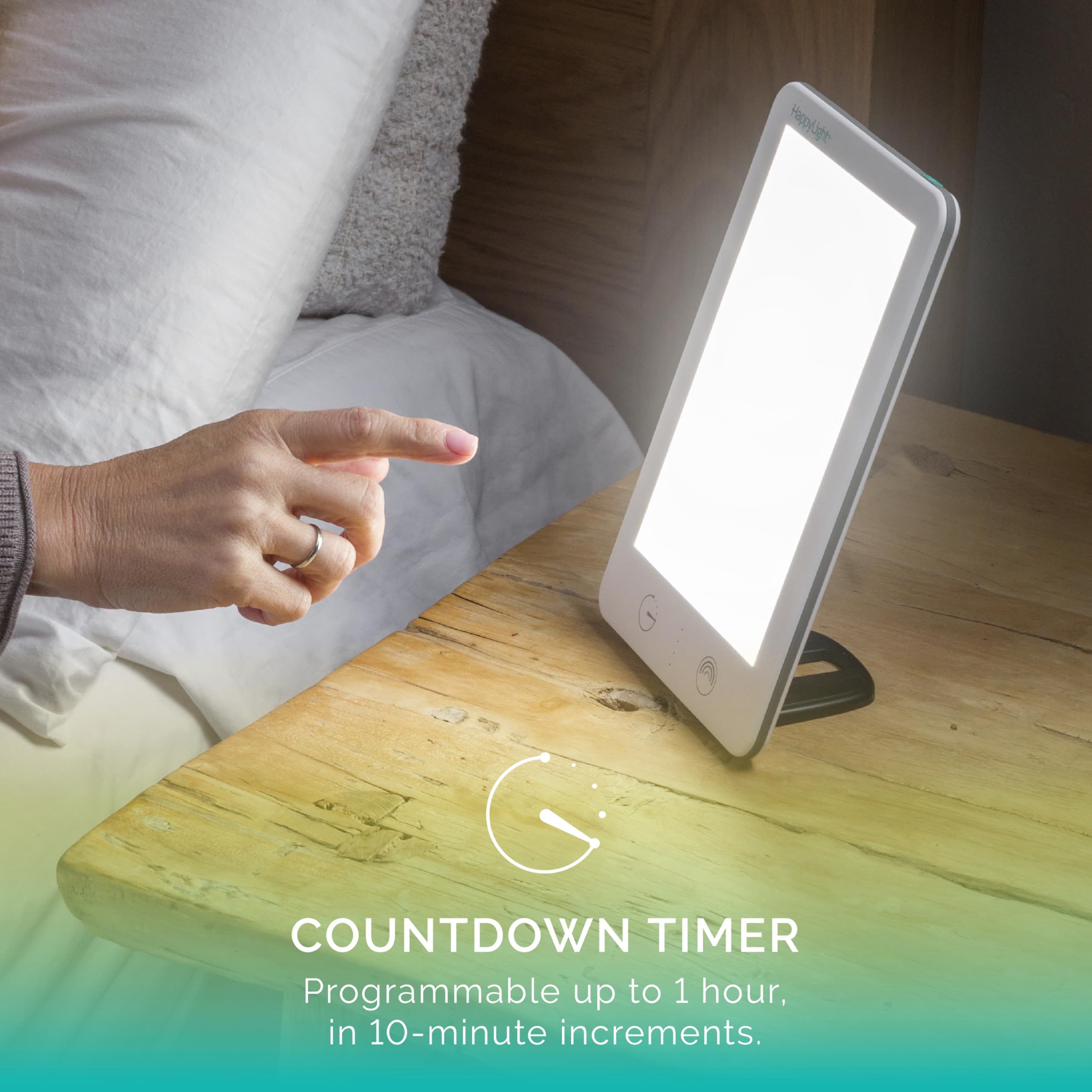 Verilux Lumi Plus countdown timer up to one hour for controlled use