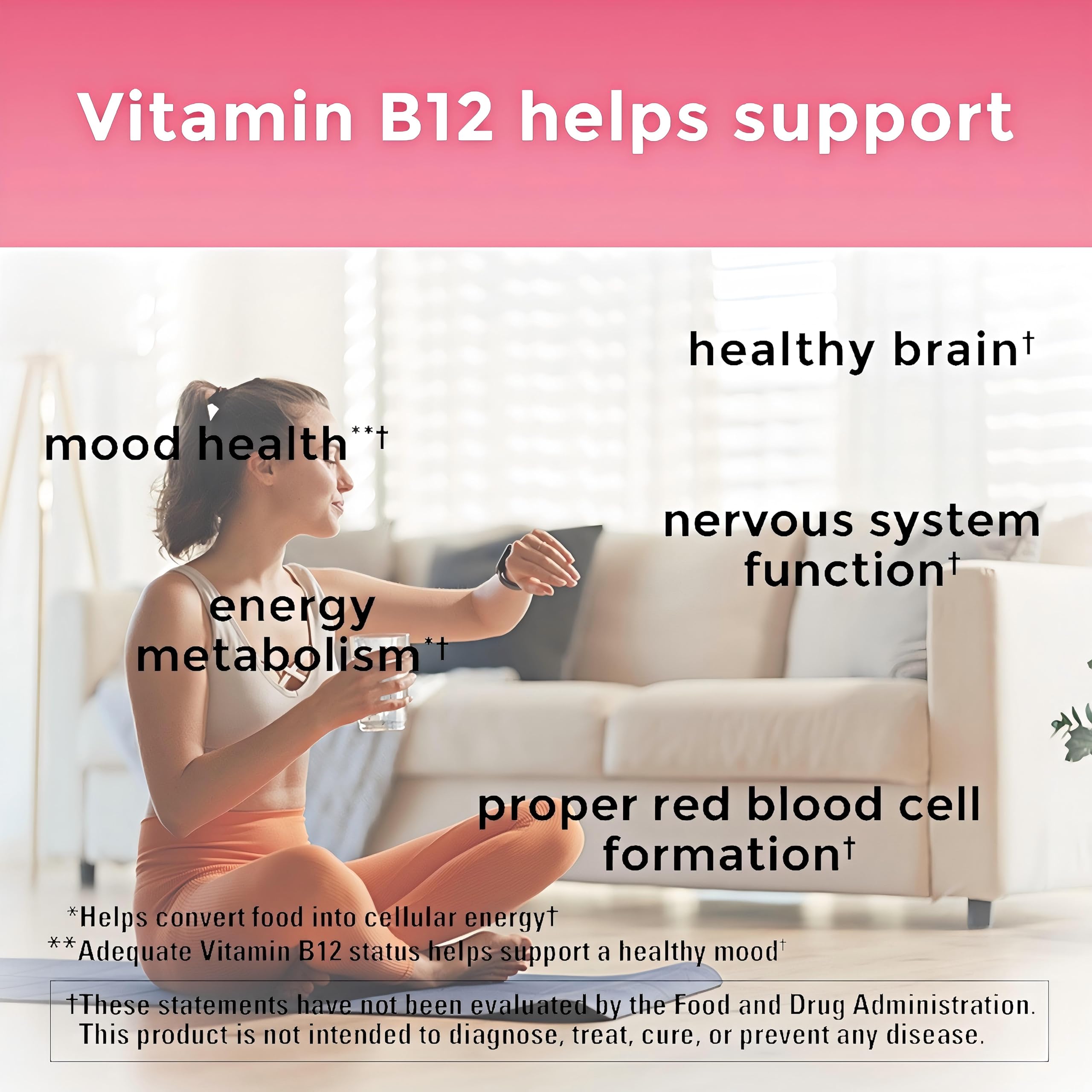 Veris Vigor vegan B12 gummies closeup emphasizes cherry flavor and non-sticky chew