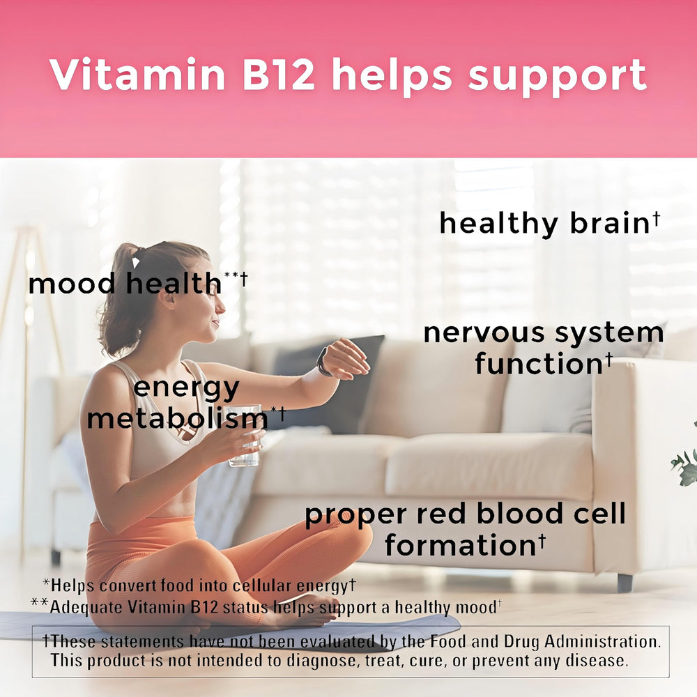Veris Vigor vegan B12 gummies closeup emphasizes cherry flavor and non-sticky chew