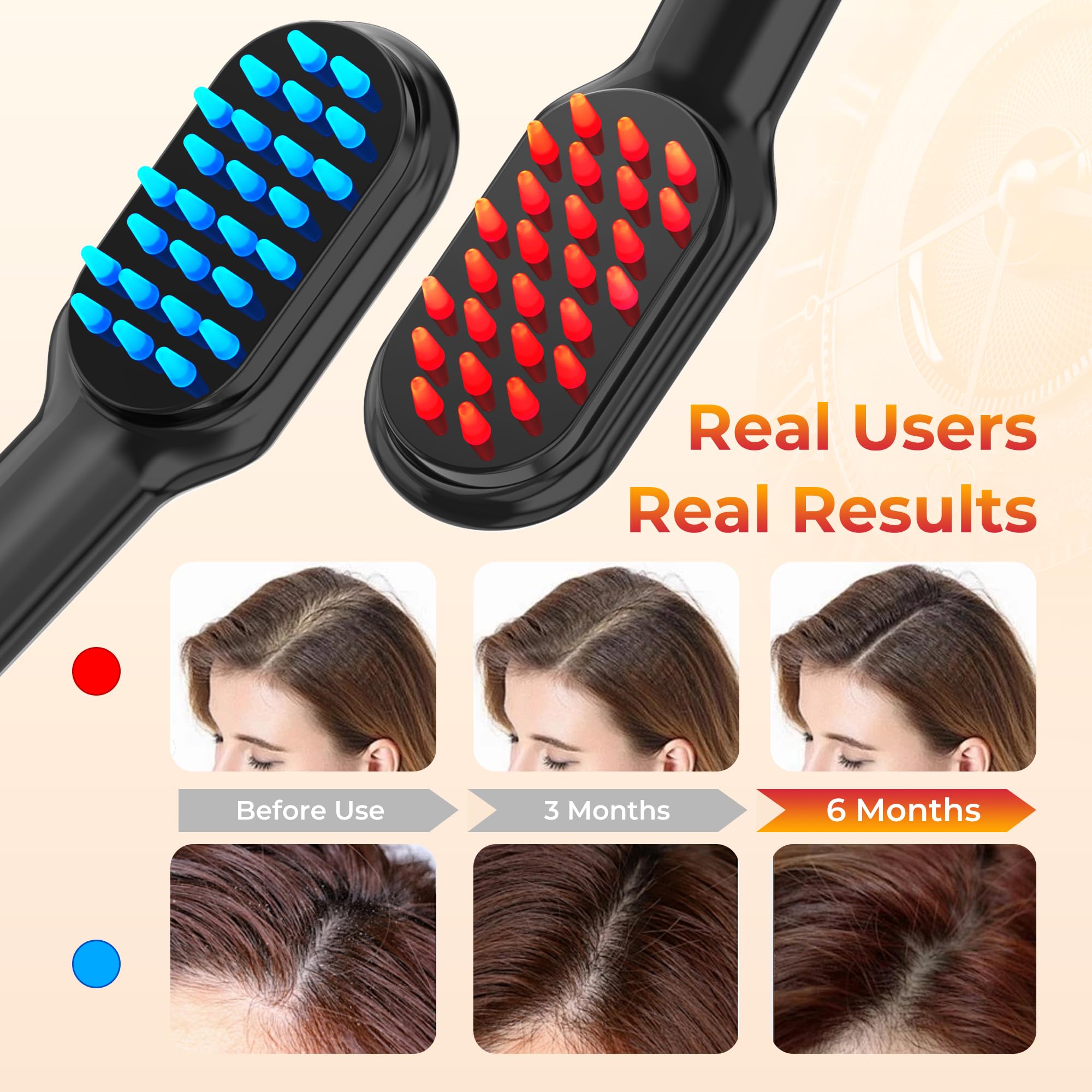 VerkTop Hair Care Comb one-click operation with three modes