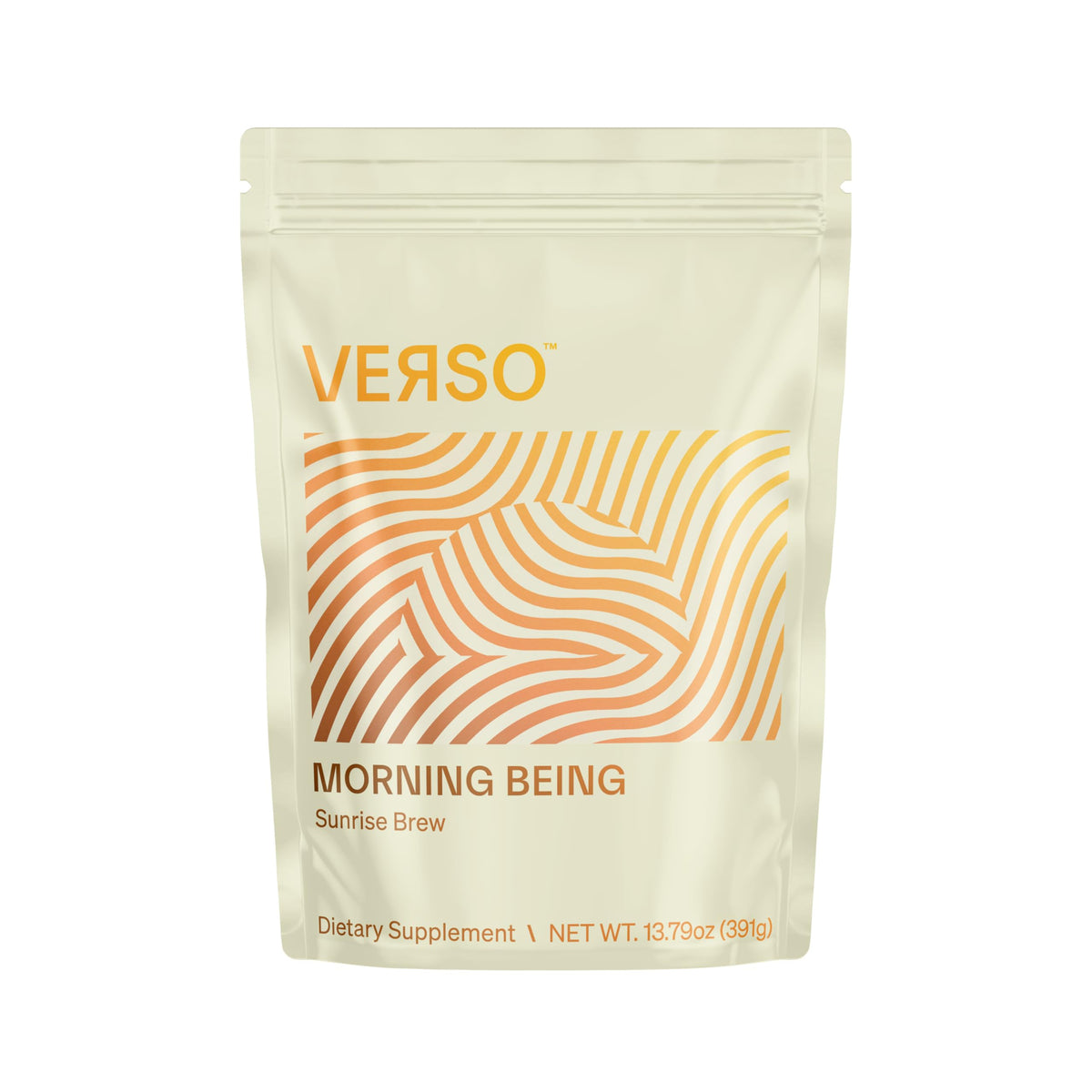 Verso Morning Being bottle pour demonstrates hydration-driven energy for the day