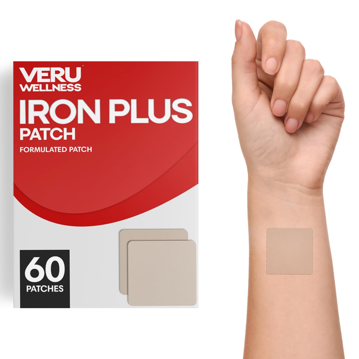 Veru Wellness Iron Plus patch box — 60-day supply