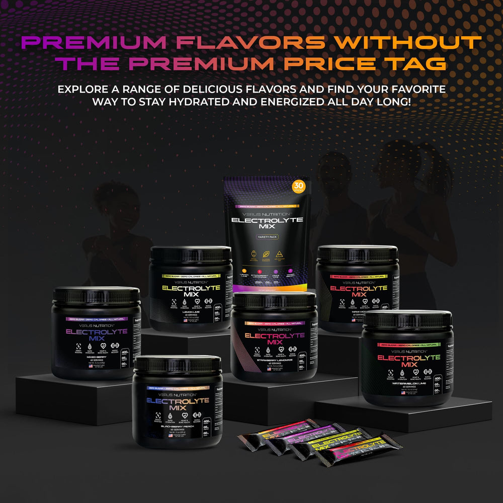 VERUS NUTRITION electrolytes powder eco-friendly-bottle reduces plastic waste.