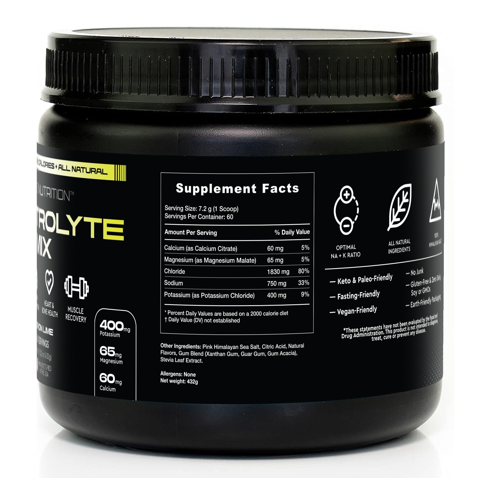 VERUS NUTRITION electrolytes powder workout-on-the-go supports active hydration.