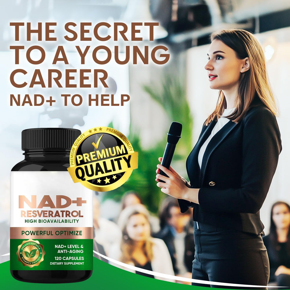 VeryHerbs NADH+ Resveratrol capsules closeup for easy daily energy support.