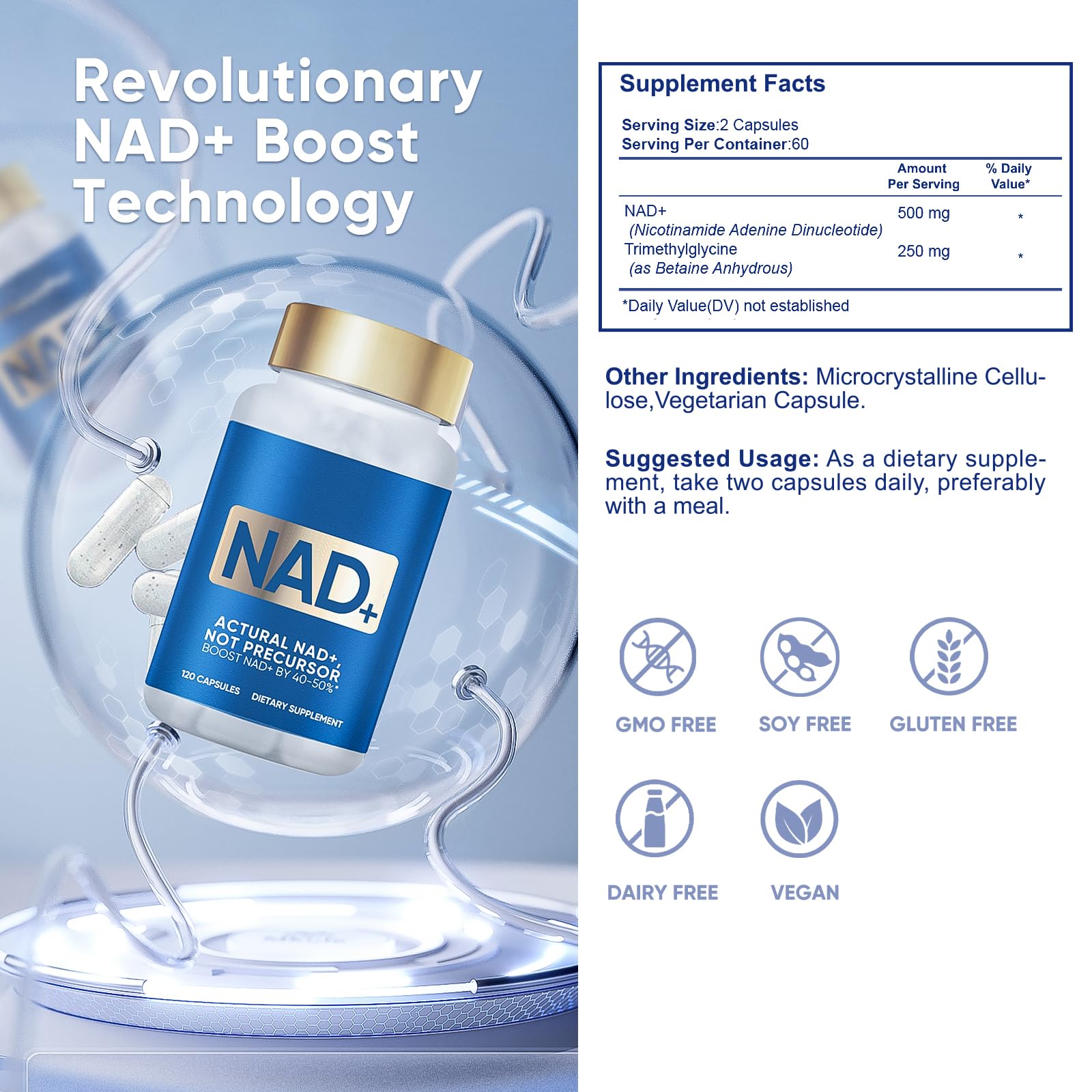 Veryherbs NADH+ for afternoon energy refresh and focus.
