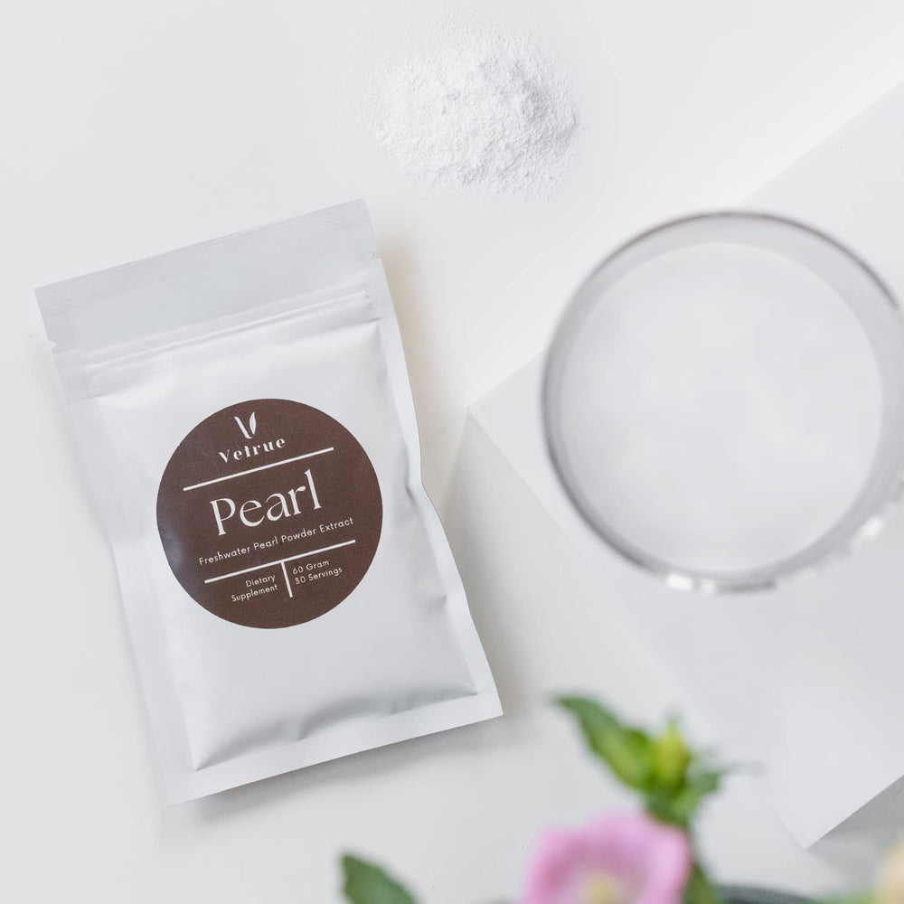 Vetrue Pearl Powder with cream for a simple skincare application
