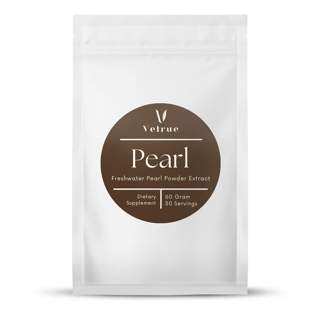Vetrue Pure Pearl Powder jar ready to stir into beverages for daily use