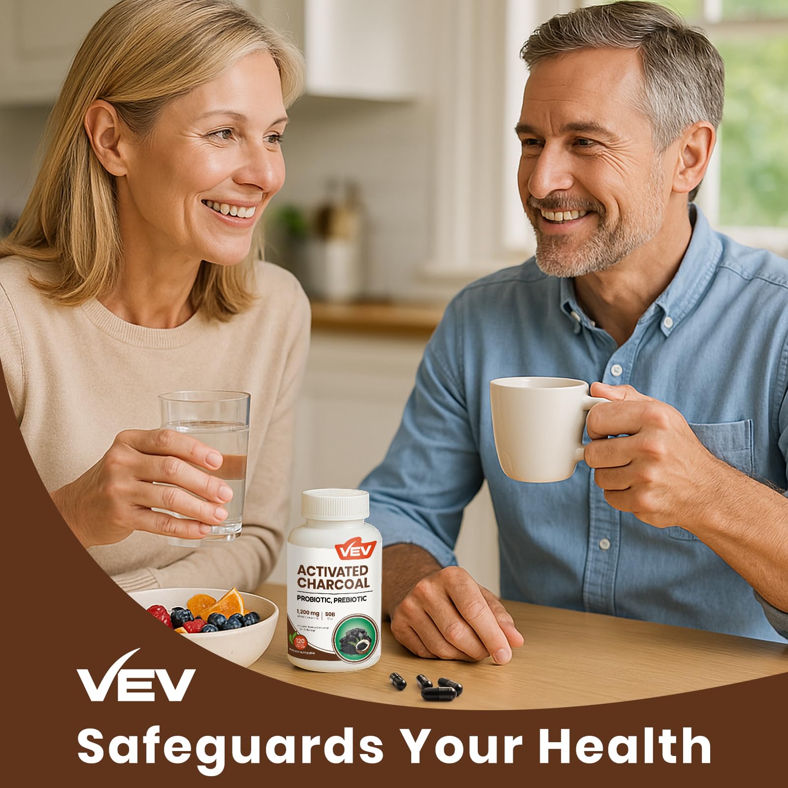 VEV Daily-use scene showing easy integration for ongoing digestive balance.