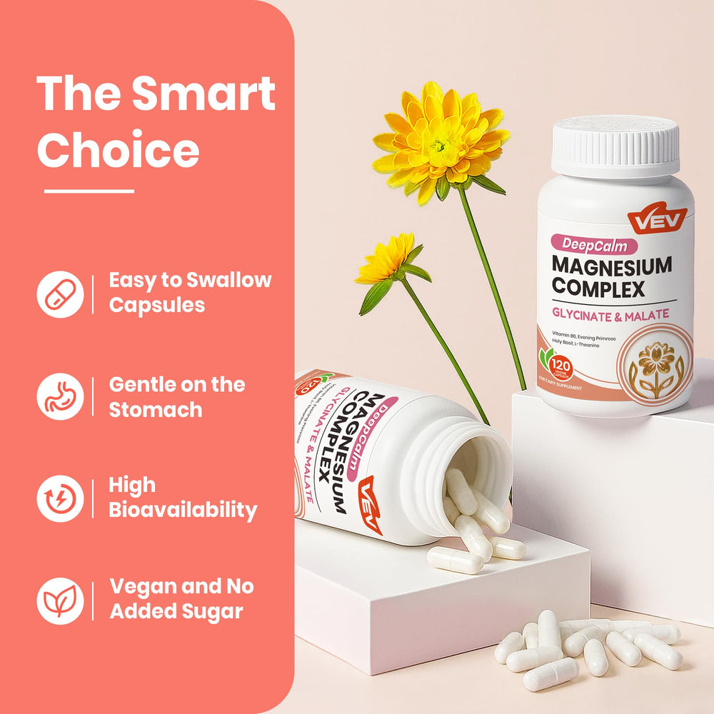 VEV DeepCalm capsules-collection displaying convenient daily capsules for routines
