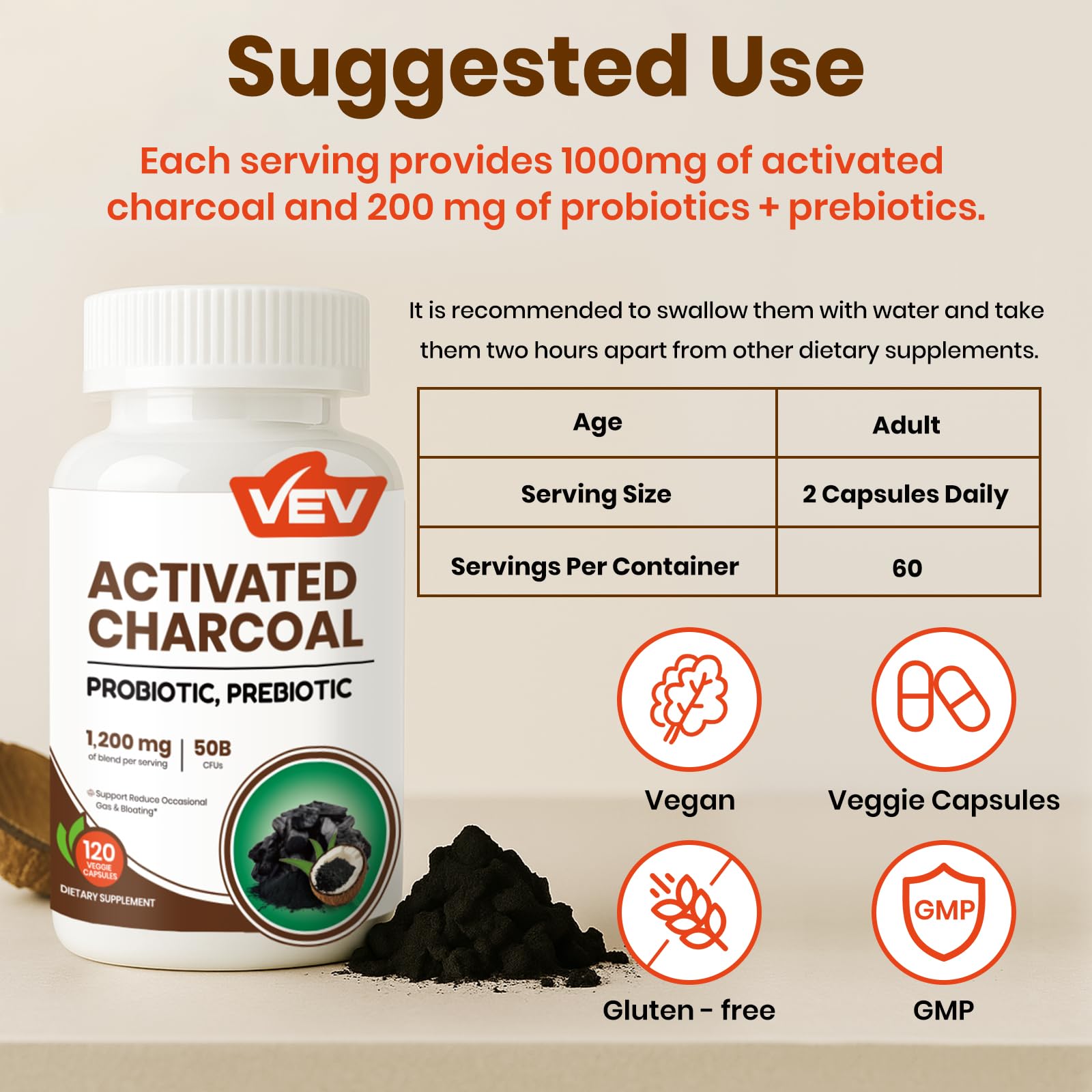 VEV Gluten-free and dairy-free label supports vegan lifestyle and gut-friendly choices.