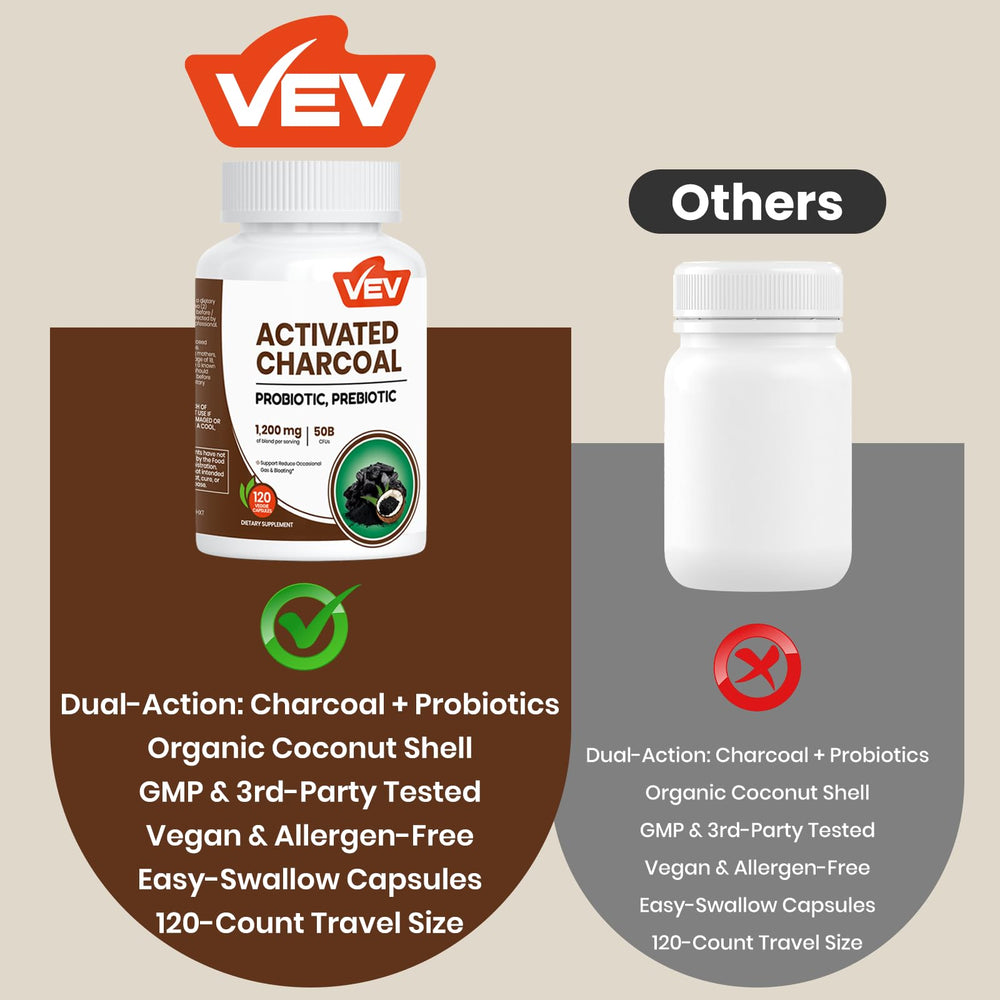 VEV Hangover-support routine scene suggests post-meal digestion help.
