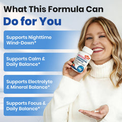 VEV Magnesium Complex with ashwagandha and L-Theanine suggests steady energy and calm