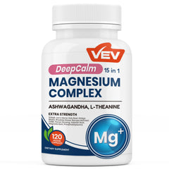 VEV Magnesium Complex for Women bottle on a clean surface promotes daily balance