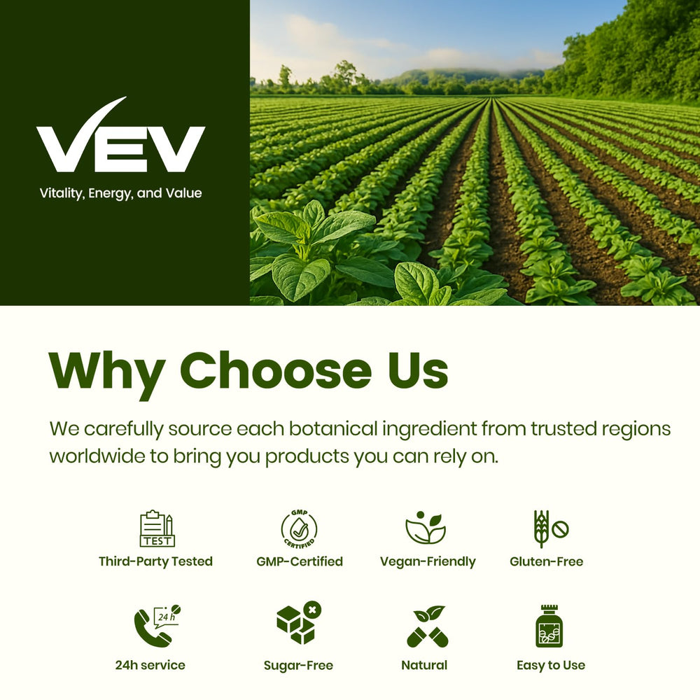 VEV lab-tested quality with third-party verification for safe daily use