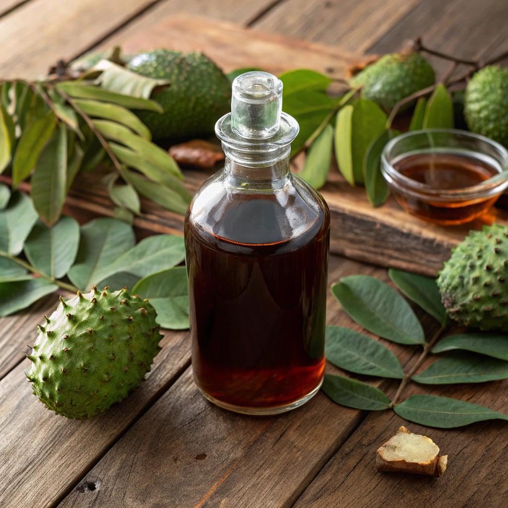 VEV Soursop Bitters glass served after a meal, showing convenient digestion support usage.