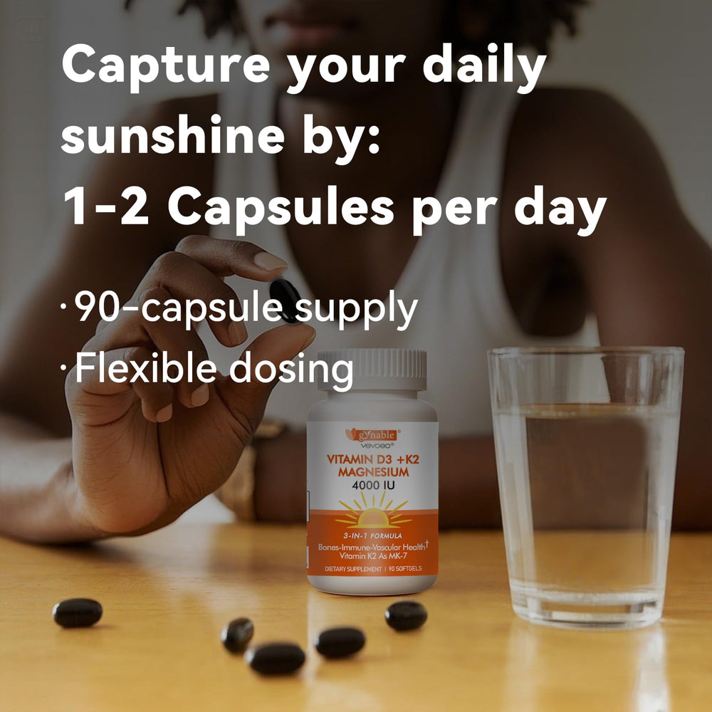 Vevoec bottle on shelf suggests reliable daily health support.