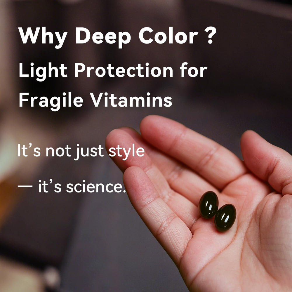Vevoec bottle showcases family-friendly softgels for all ages.