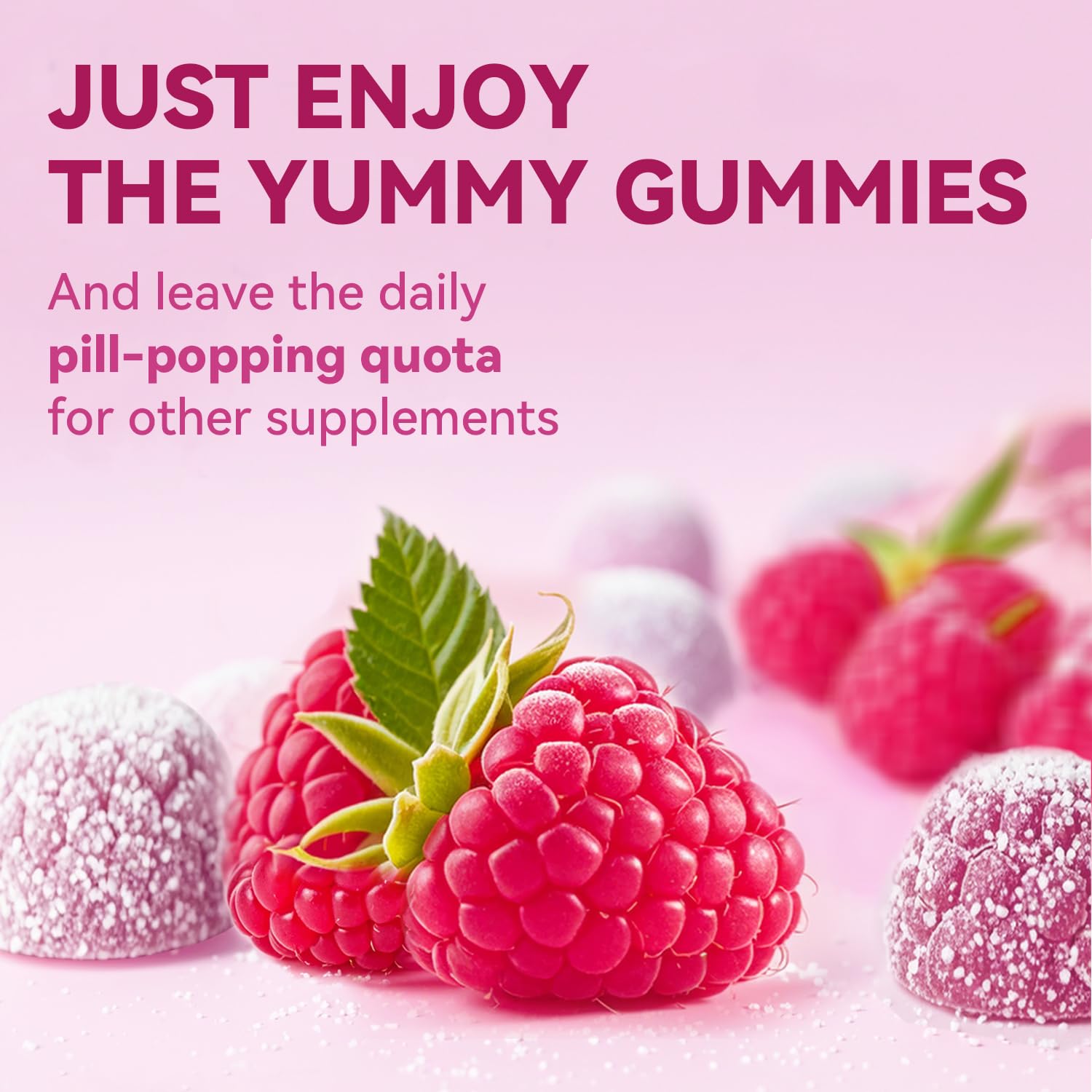 Vevoec Gynable Biotin Gummies raspberry flavor appeals for daily use.