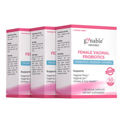 Vevoec Gynable vaginal probiotics bottle for daily balance and odor support