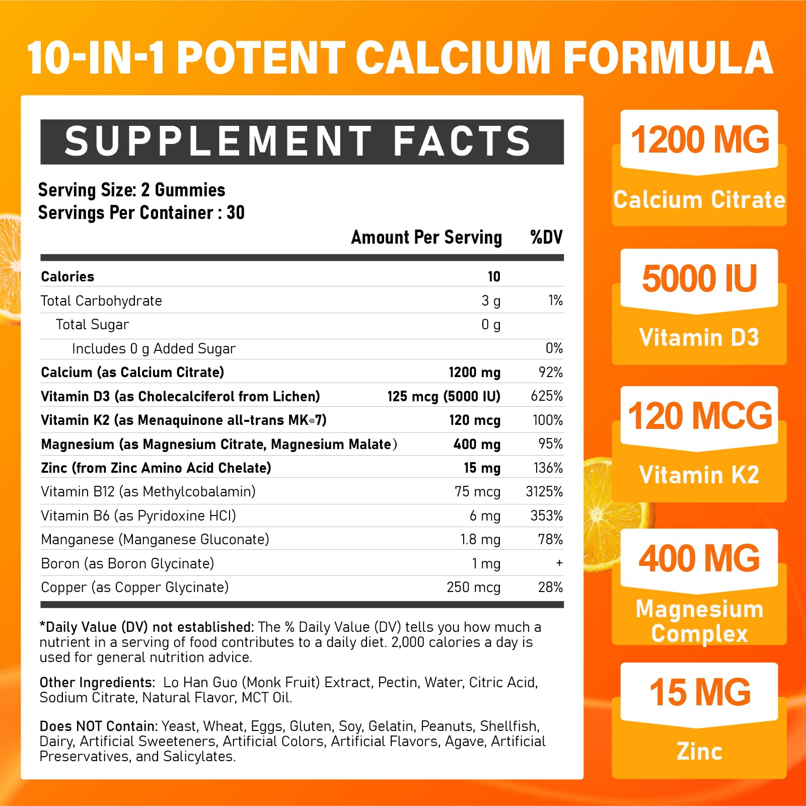 Closeup of Veyttisy gummies highlighting vegan, easy-to-digest calcium source