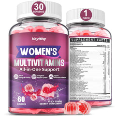 Veyttisy methylated multivitamin gummies for women bottle front supports daily vitality.